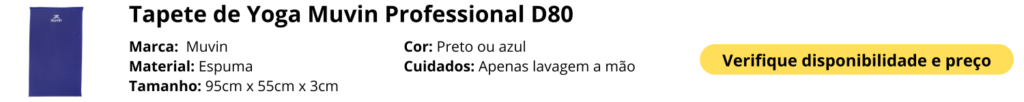 Tapete de Yoga Muvin Professional D80
